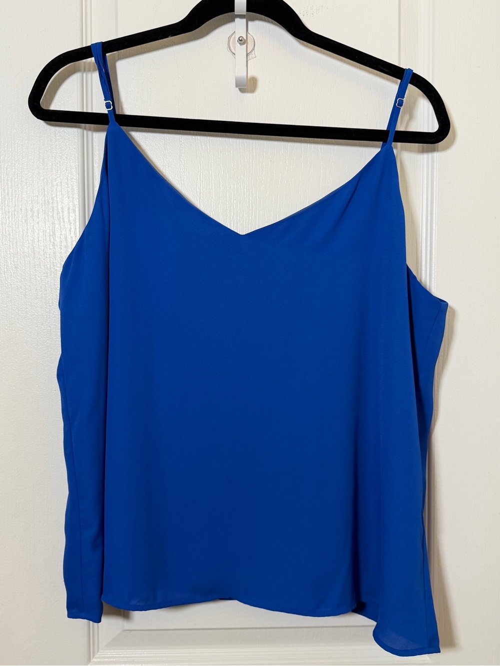 Banana Republic Cobalt Blue V-Neck Satin-Look Cami